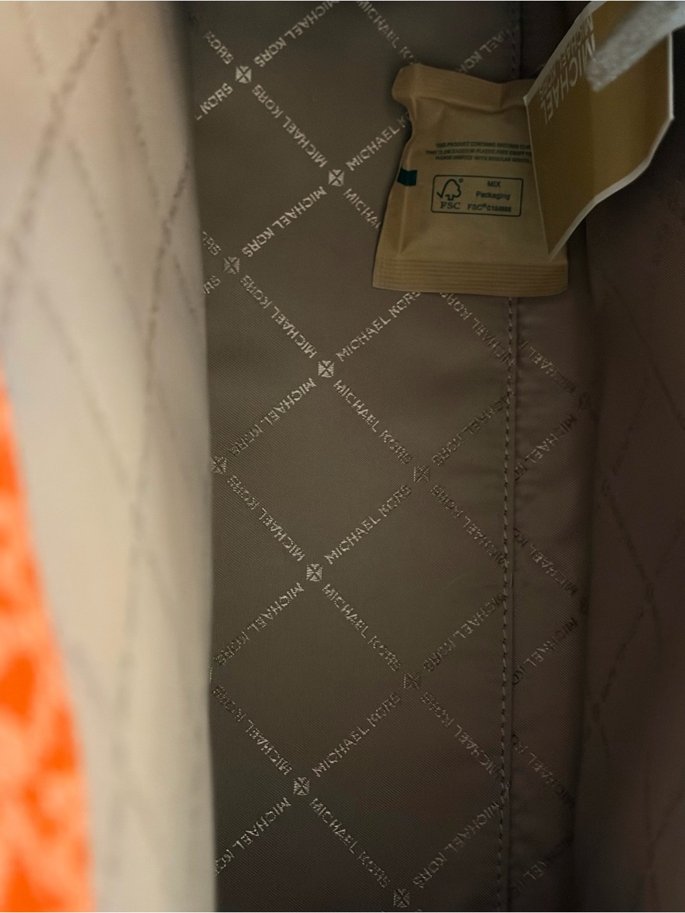 Michael Kors Orange Ombre Signature Tote - Picture 7 of 7